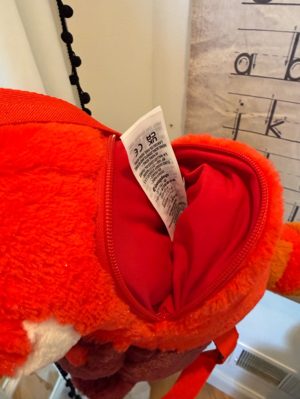 Turning Red Plush Panda Kids Backpack - Soft Animal Plush Bag - Picture 4 of 4